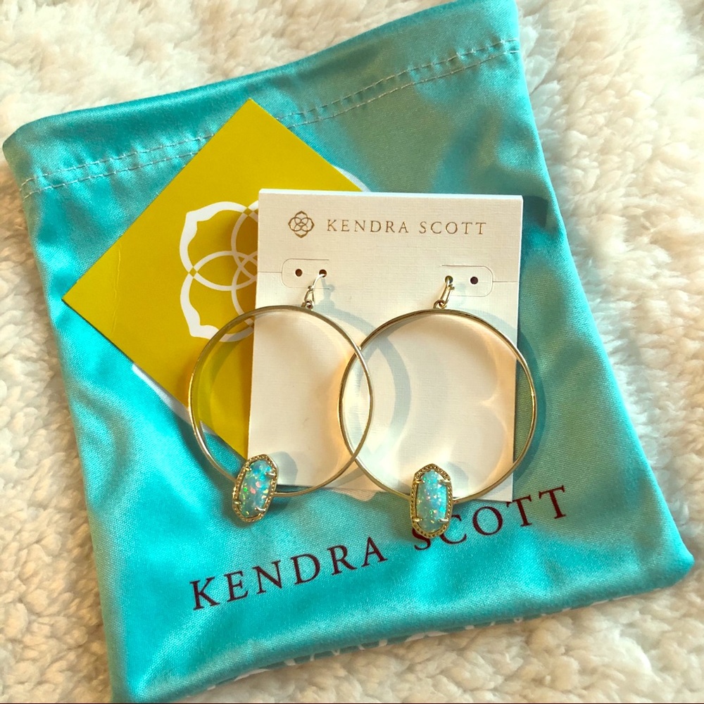 Kendra Scott gold hoop earrings
